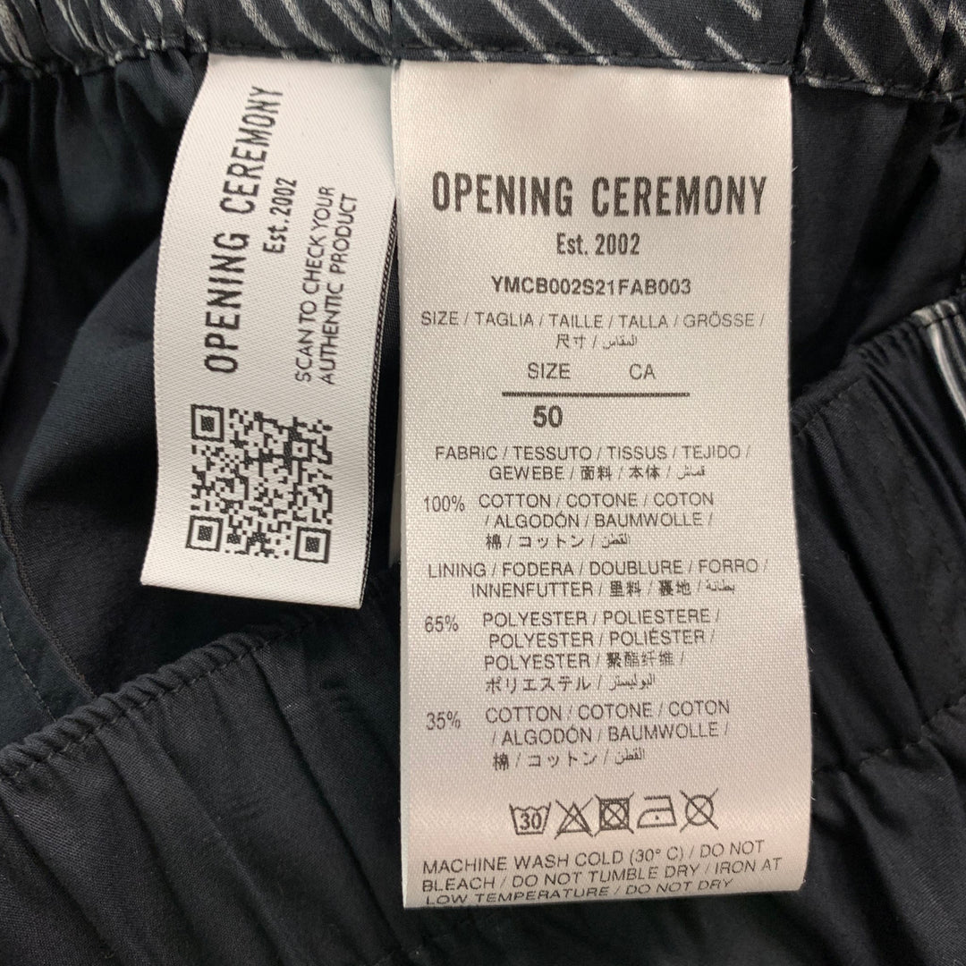 OPENING CEREMONY Size S Black White Print Cotton Set