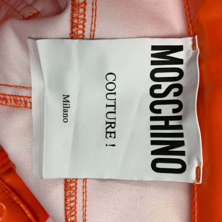 MOSCHINO COUTURE Taille 34 Pantalon décontracté en polyester polyuréthane orange