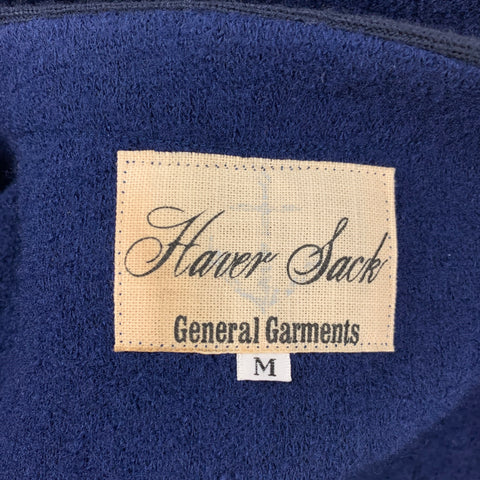 HAVER SACK Size M Navy Textured Wool Polyester Buttoned Vest