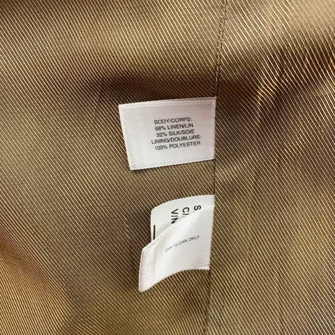 CUTTER & BUCK Size XXL Beige Herringbone Linen Silk Sport Coat