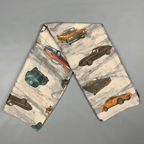 Foulard imprimé voiture multicolore VINTAGE
