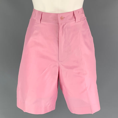 REAL CLOTHES Size 4 Pink Silk High Waisted Shorts