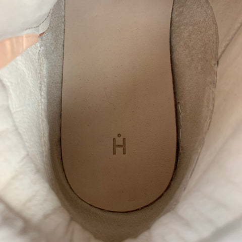 HENDER SCHEME MIP-06 Size 10.5 Natural Vachetta Leather High Top Sneakers
