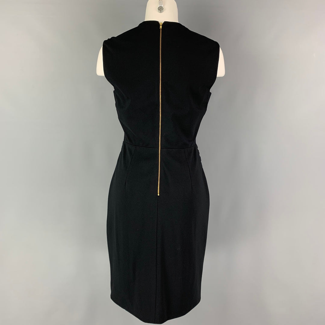 CATHERINE DEANE Size 8 Black Rayon Blend Cut Out Sleeveless Below Knee –  Sui Generis Designer Consignment