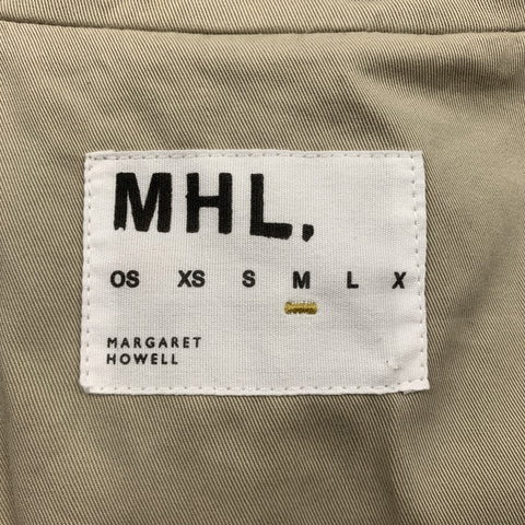 MARGARET HOWELL Size 40 Short Khaki Cotton Notch Lapel Suit
