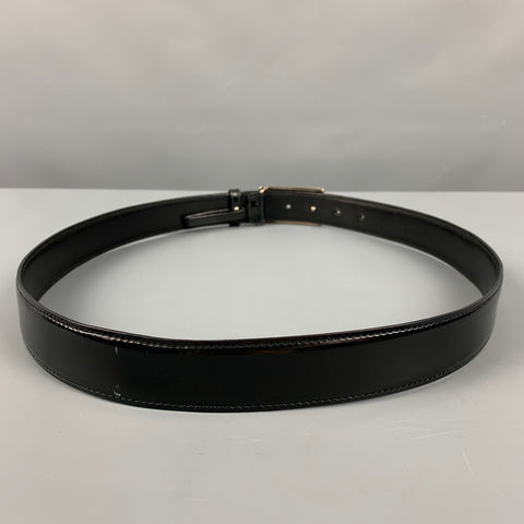 SALVATORE FERRAGAMO Size 38 Black Leather Belt