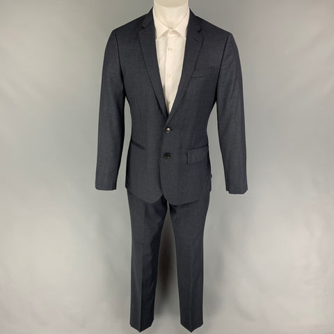 J CREW Size 38 Charcoal Wool Notch Lapel Suit