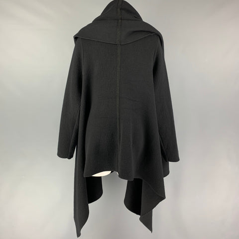 THE ROW One Size Black Cashmere Blend Oversized Cardigan