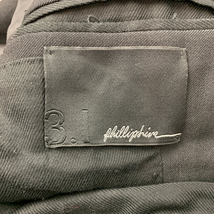 3.1 PHILLIP LIM Size 36 Black Wool / Polyamide Notch Lapel Sport Coat
