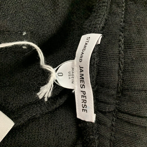 JAMES PERSE Size XS Black Cotton Casual Pants
