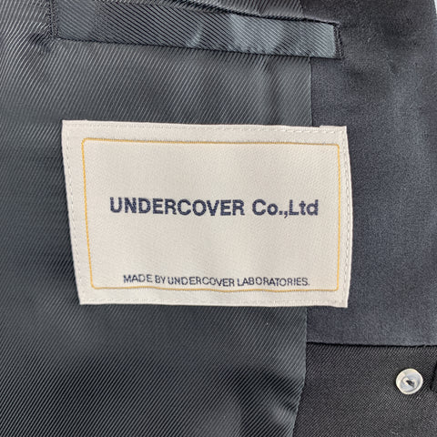 UNDERCOVER Size M Black Wool Satin Shawl Collar Tuxedo Coat
