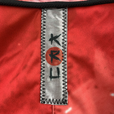 KRU Size 4 Black & Red Polyamide Reversible Hooded Jacket