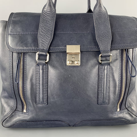 3.1 PHILLIP LIM Blue Soft leather Pashli Top Handles Bag