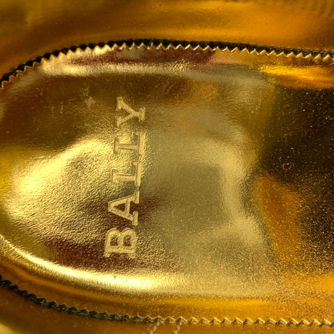 BALLY Garrett Size 8 Black Patent Leather Lace Up Shoes