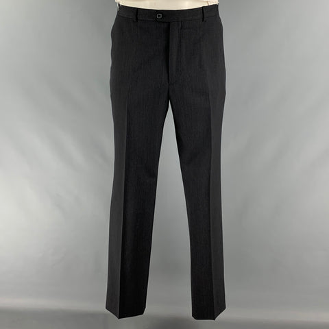 PAUL SMITH Size 42 Grey Charcoal Wool Single breasted Suit
