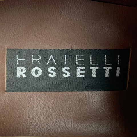 FRATELLI ROSSETTI Size 9.5 Green Antique Leather Lace Up Shoes