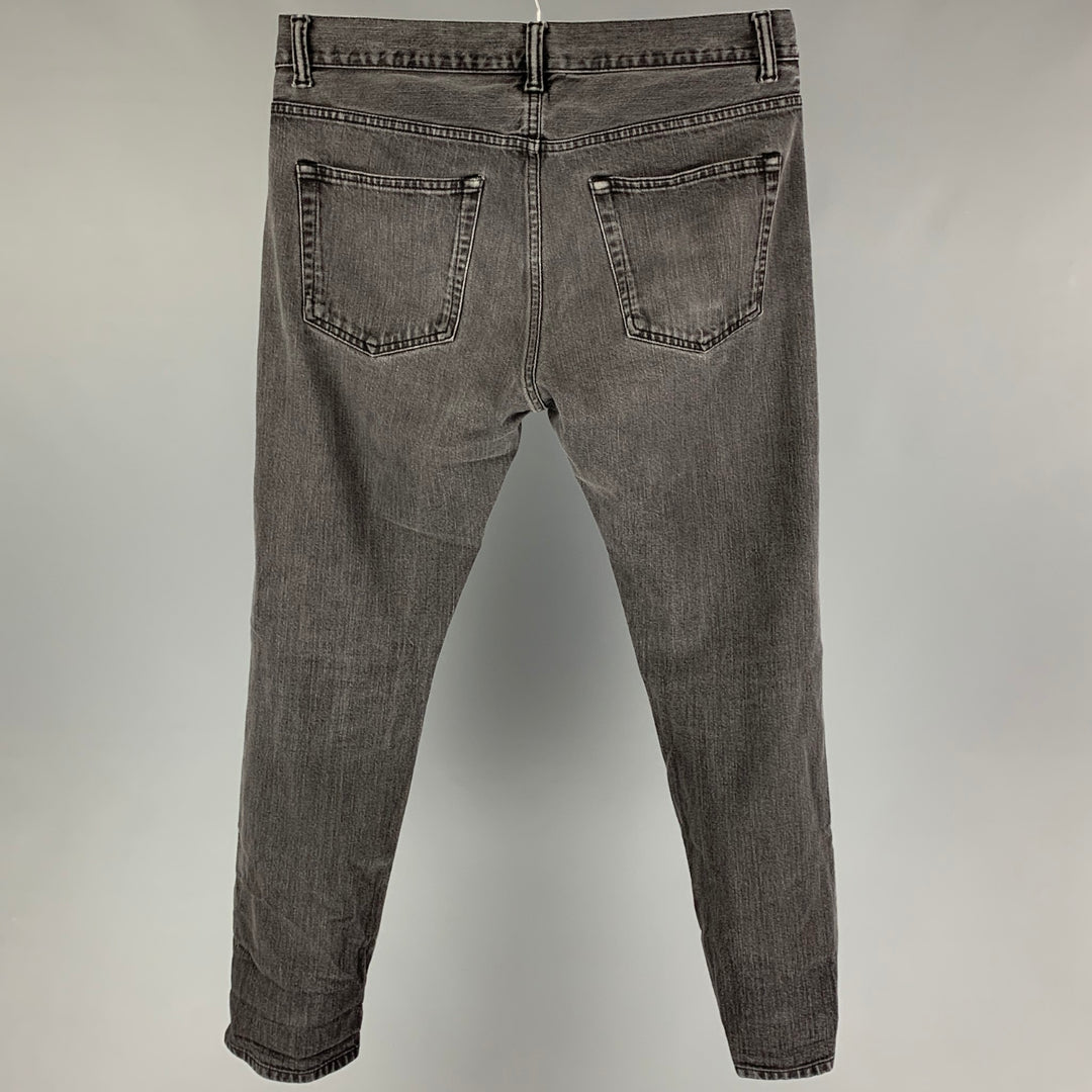 OUR LEGACY Size 32 Gray Cotton Slim Button Fly Jeans