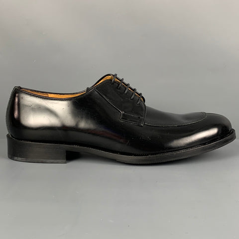 BRUNO MAGLI Taille 9,5 Chaussures à lacets en cuir noir à bout fendu