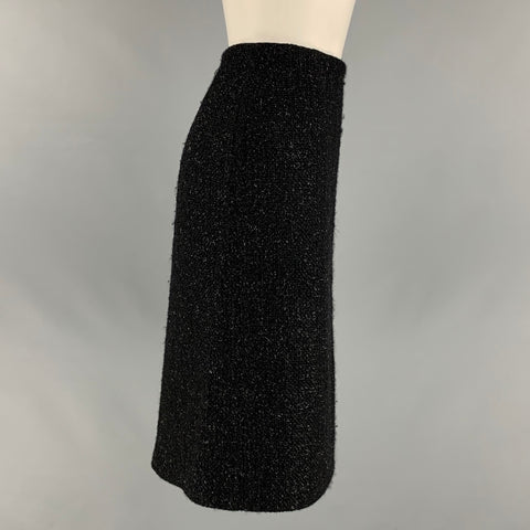 GUNEX Talla 8 Falda acampanada negra brillante