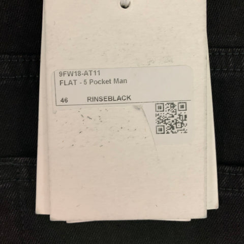 NINE IN THE MORNING Size 30 Black Cotton Straight Jeans