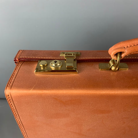 SWAINE ADENEY BRIGG Tan Leather Briefcase