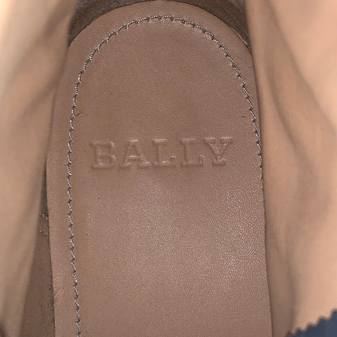 BALLY Size 10 Grey Leather Lace Up Hiking Boots