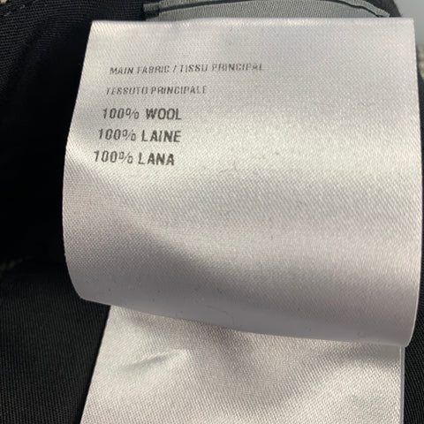LANVIN Size 34 Black & White Houndstooth Wool Zip Fly Dress Pants
