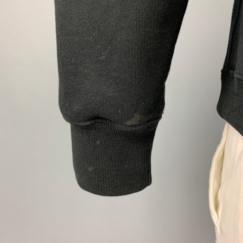 BALENCIAGA Size L Black Graphic Cotton Crew-Neck Sweatshirt
