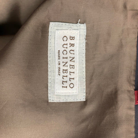 BRUNELLO CUCINELLI Size 38 Navy Polyester / Nylon Jacket