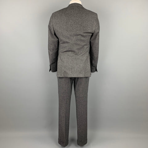 SAMUELSOHN Size 40 Regular Dark Gray Wool / Cashmere Custom Suit