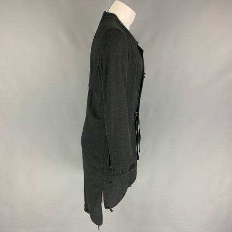 ALEKSANDR MANAMIS Charcoal Linen Viscose Single Breasted Sport Coat