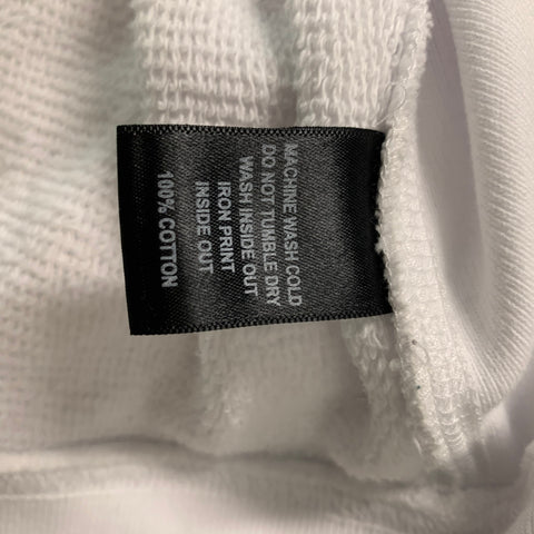 ROWING BLAZERS Size M  White Graphic Cotton Hoodie Sweatshirt