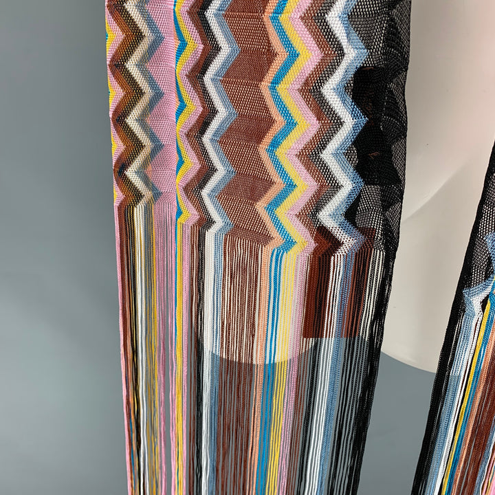 MISSONI Multi-Color Zig-Zag Rayon Scarves & Shawls