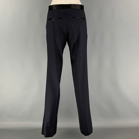 SIMON SPURR VALDEX Size 36 Regular Black Wool Notch Lapel 30 36 Tuxedo