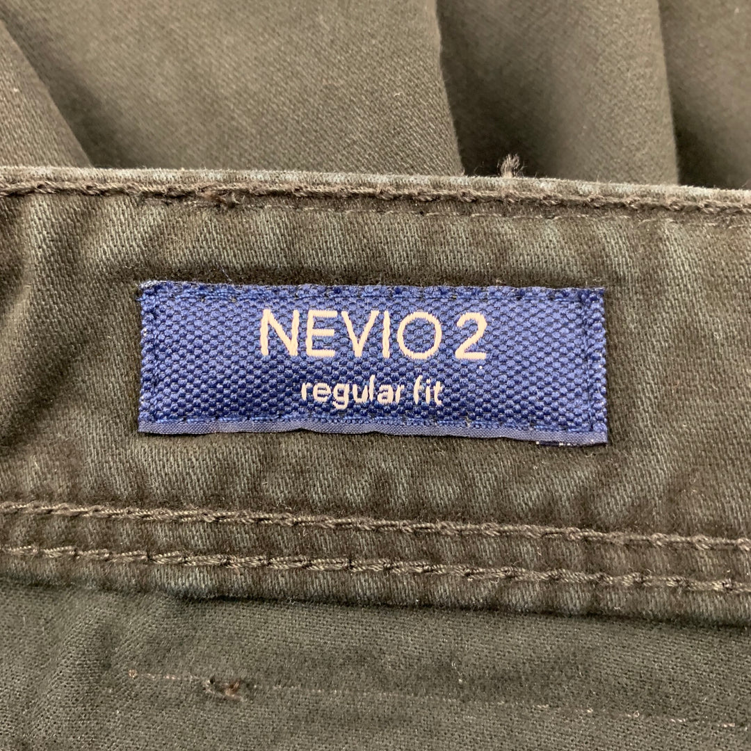 GARDEUR Nevio 2 Size 36 Black Cotton Jean Cut Casual Pants