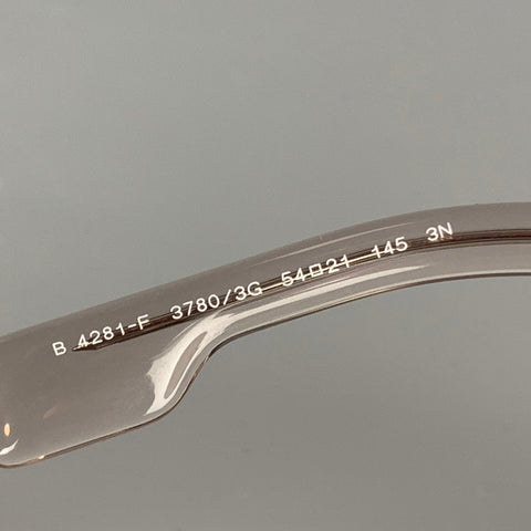 BURBERRY B4281 Grey Transparent Acetate Sunglasses