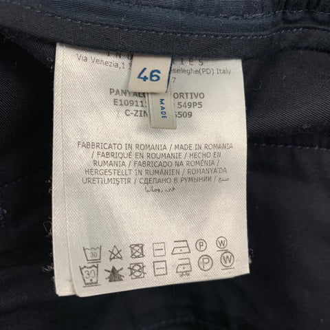 MONCLER Size 30 Blue Navy Cotton Drawstring Casual Pants