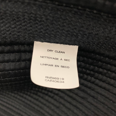 MARC JACOBS Taille 2 Veste Jacquard Noir Argent Bordeaux