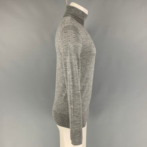 ALLSAINTS Size S Gray Merino Wool Turtleneck Pullover