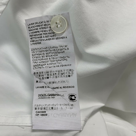 DOLCE &amp; GABBANA Taille 38 Chemise sans manches en coton uni blanc