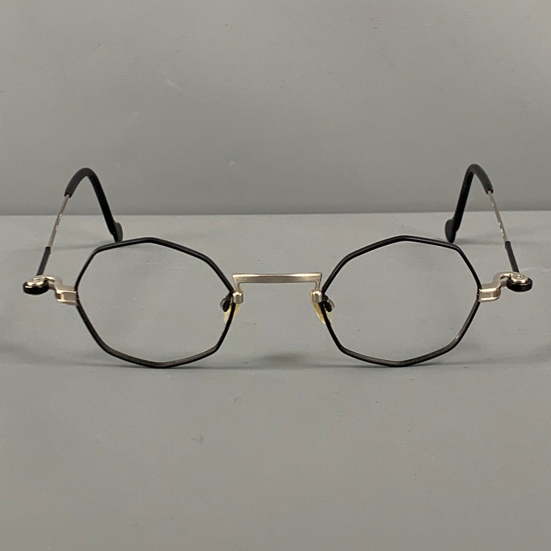 ANNE ET VALENTIN Black Silver Two Tone Metal Frames