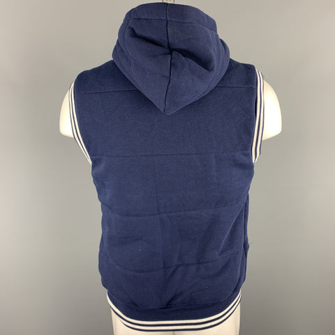 POLO by RALPH LAUREN Size S Navy Quilted Cotton Hooded Vest
