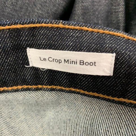 FRAME Size 30 Indigo Cotton Blend Cuffed Jeans