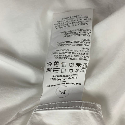 PRESIDENT's Size M White Cotton Button Up Long Sleeve Shirt