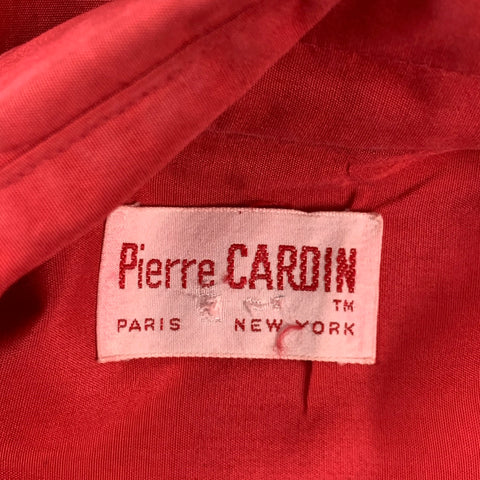 Vintage PIERRE CARDIN Size S Red Button Down Long Sleeve Shirt