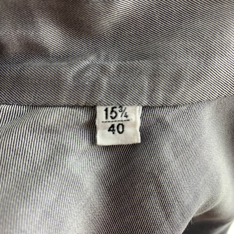 KITON Size M Grey Cotton Long Sleeve Shirt
