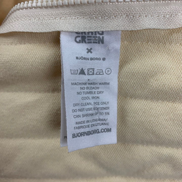 CRAIG GREEN x Björn Borg Size L Cream Cotton Blend Snaps Jacket