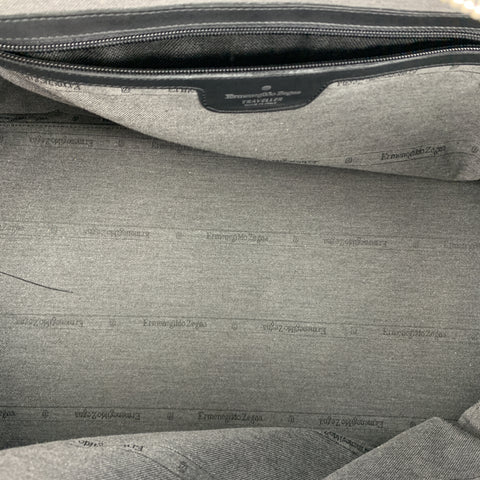 ERMENEGILDO ZEGNA Sac week-end en toile noire unie