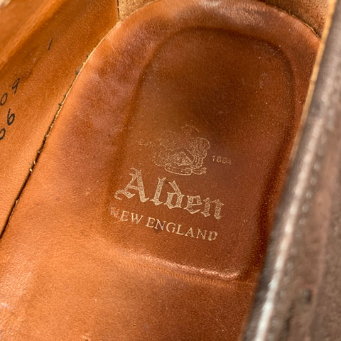 ALDEN 666 Size 15 Brown Suede Leather Slip On Tassel Loafers