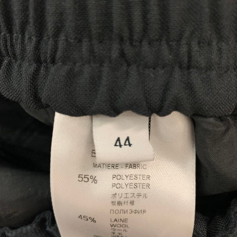 GIVENCHY Size 28 Black Grey Polyester Wool Sweatpants